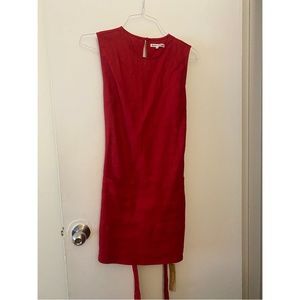 Reformation NWT tags red mini dress side medium